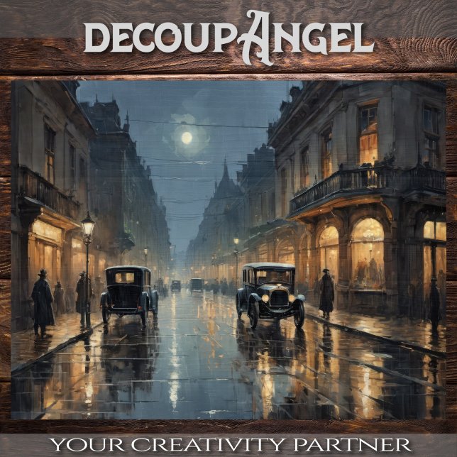 Papel De Seda Belle Époque Street Lights - Decoupage - (Criador carregado)