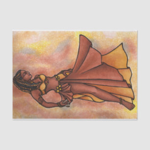Papel De Seda Belly Dancer Goddess Convite