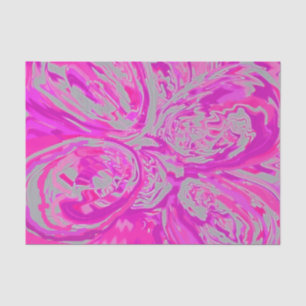 Papel De Seda Belo Abstrato Fuchsia Rosa Paisley Design