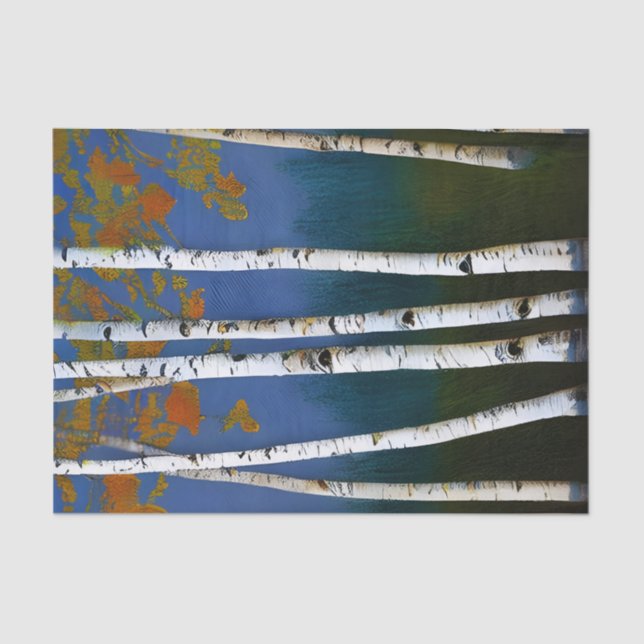 Papel De Seda Belo Aniversário de outono (Frente )