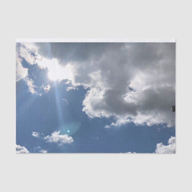 Papel De Seda Belo Dia Brilhante (Frente )