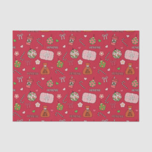 Papel De Seda Belo e Colorido Natal Vermelho