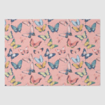 Belo Impressão de borboleta colorida