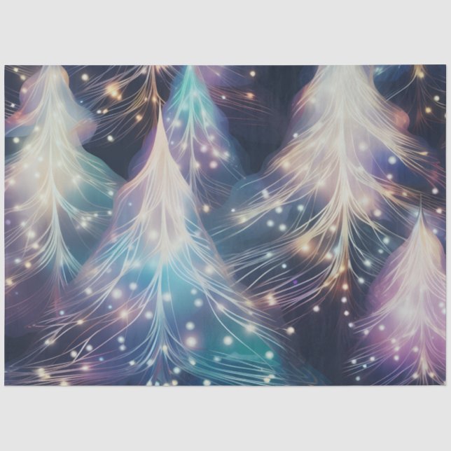 Papel De Seda Belo Natal Árvores de Natal (Frente )
