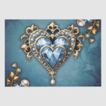 Belo nobre coração azul.