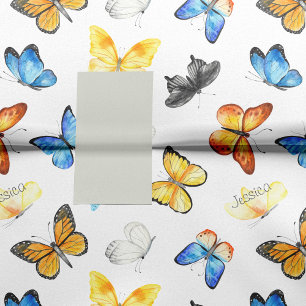 Papel De Seda Belo padrão de borboleta com a desvinculação de no