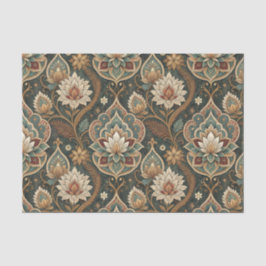 Papel De Seda Belo Padrão Floral Art Nouveau Vintage para Mural