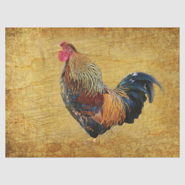 Papel De Seda Belo Rooster (Frente )