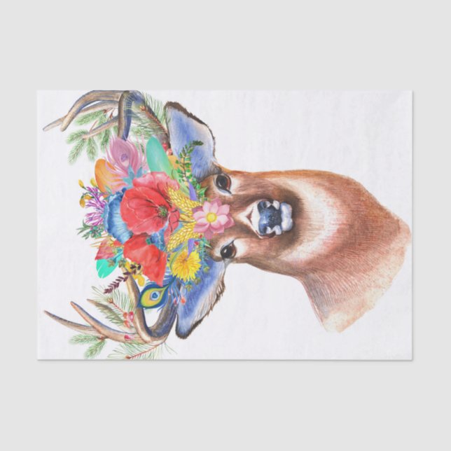 Papel De Seda Belo Veado (Frente )