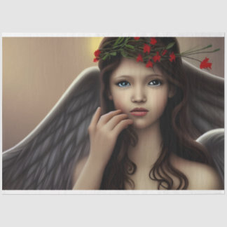 Papel De Seda Belos Natais vintages Angel Decoupage