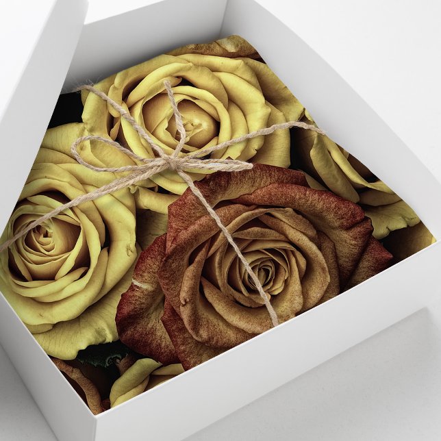 Papel De Seda Belos Rosas Românticos Vintage (Criador carregado)