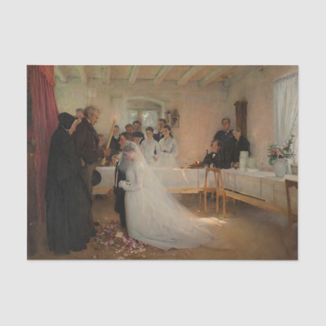 Papel De Seda Bênção do Casal Antes do Casamento (Frente )