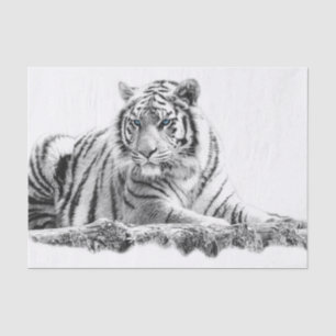 Papel De Seda Bengal White Tiger