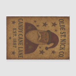 Papel De Seda Bengalas de Natal Olde St Nick