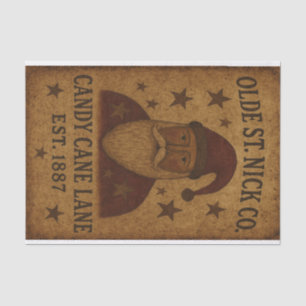 Papel De Seda Bengalas de Natal Olde St Nick