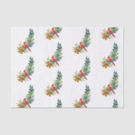 Papel De Seda Berries Azul-Cardinha Natal