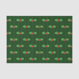 Papel De Seda Berries Holly Striped Vertical