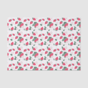 Papel De Seda Berry Sweet Strawberry Pattern