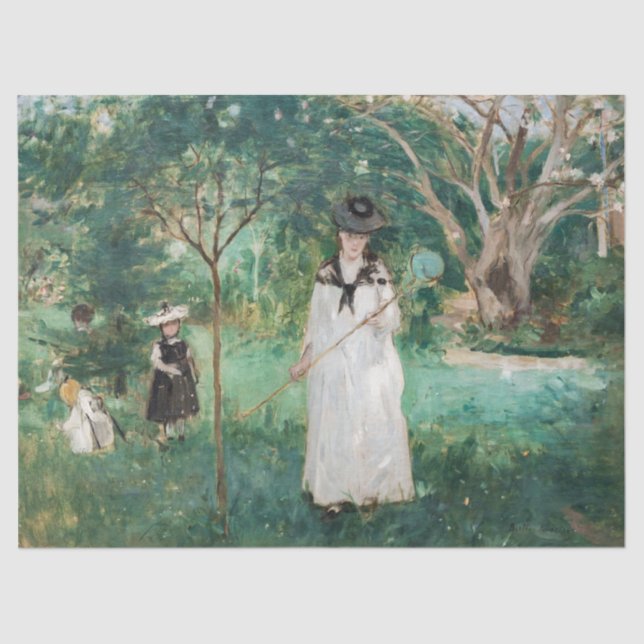 Papel De Seda Berthe Morisot - A Caça À Borboleta (Frente )