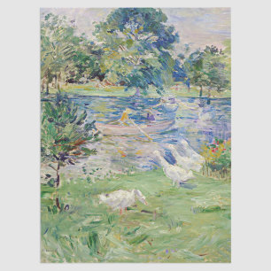 Papel De Seda Berthe Morisot - Menina num Barco com Gansos