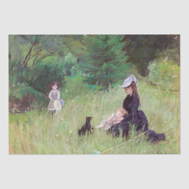 Papel De Seda Berthe Morisot - Num Parque / Dans le parc (Frente )