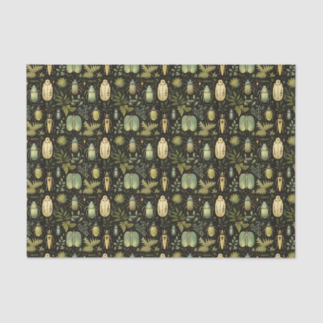 Papel De Seda Besouros e Insetos (Frente )