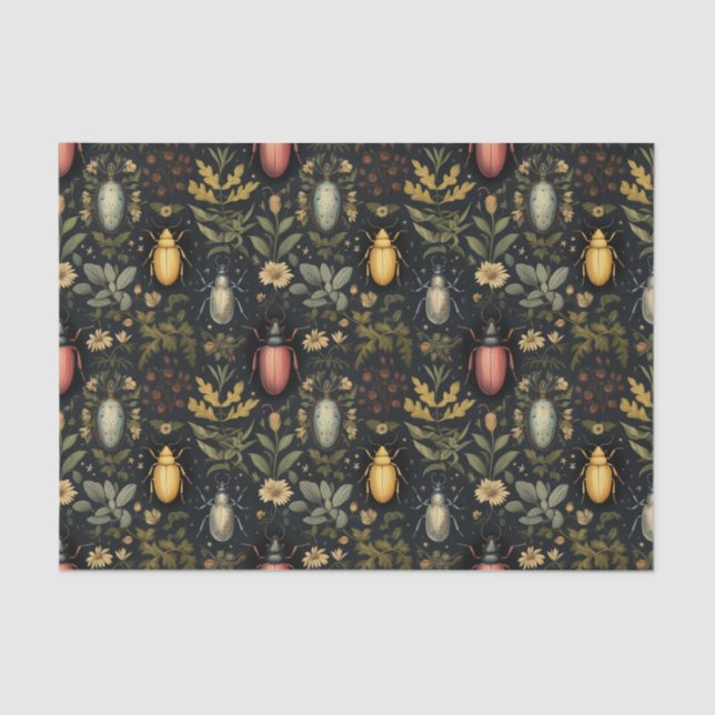 Papel De Seda Besouros e Insetos (Frente )