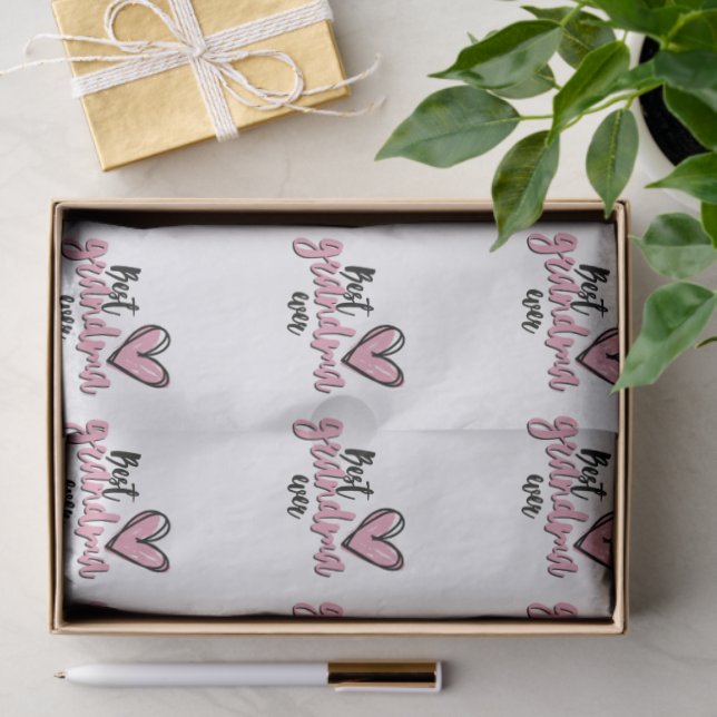 Papel De Seda 'Best Grandma Ever' Mother's Day Birthday Gift (Presente)