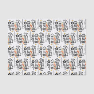 Papel De Seda Besties para a vida Amigos BFF para sempre present