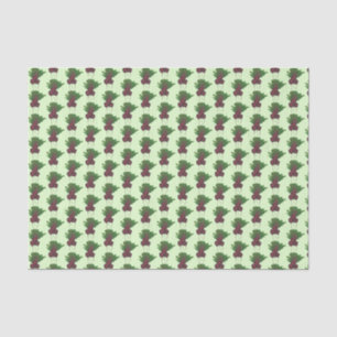 Papel De Seda Beterraba Vermelha Verde