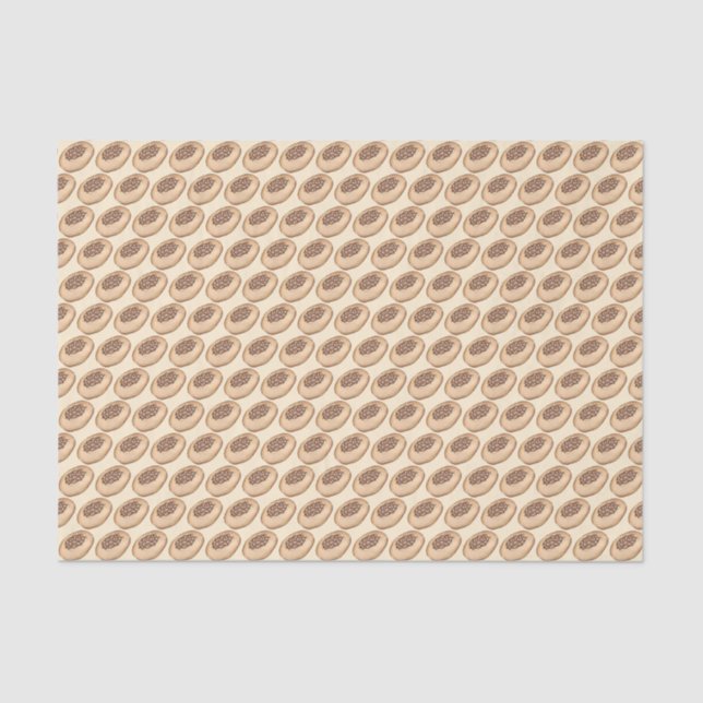 Papel De Seda Bialy Jewish Bakery Onion Bread Polônia Comida Pol (Frente )