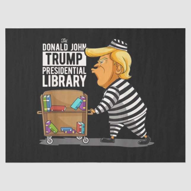 Papel De Seda Biblioteca Presidencial Trump Prisão (Frente )