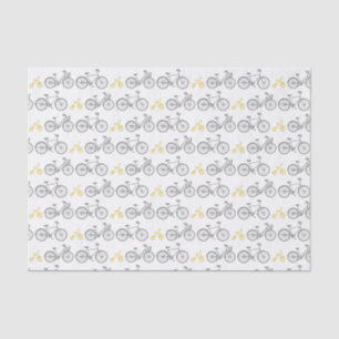 Papel De Seda Bicicleta Amarela