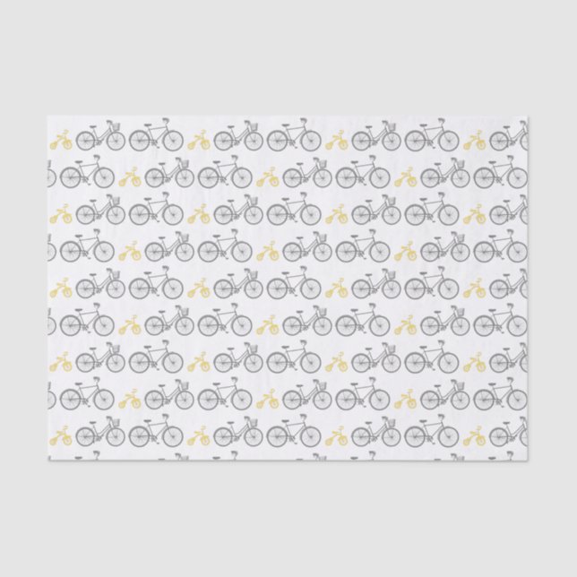 Papel De Seda Bicicleta Amarela (Frente )