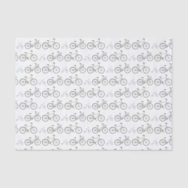 Papel De Seda Bicicleta Azul (Frente )