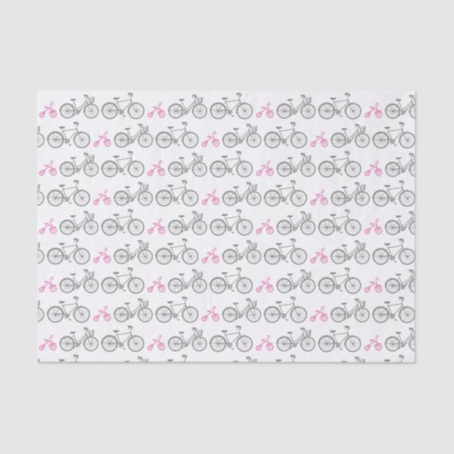 Papel De Seda Bicicleta Rosa (Frente )