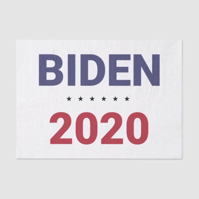 Papel De Seda Biden 2020 (Eleição Dos EUA) (Frente )