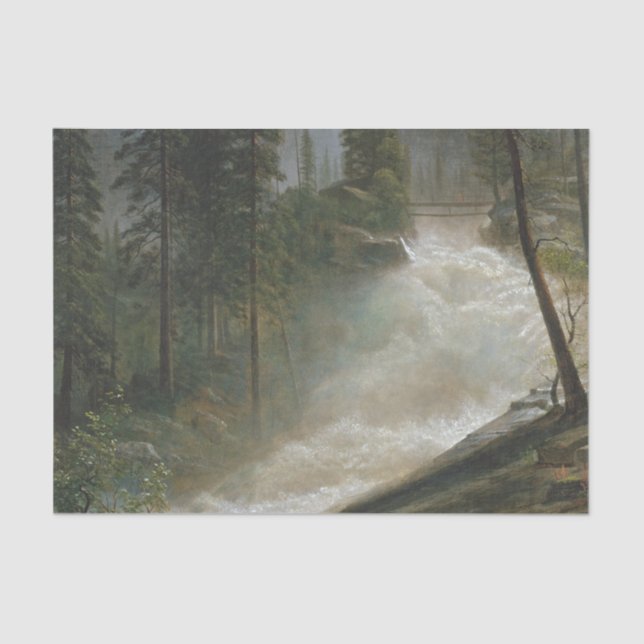 Papel De Seda Bierstadt Nevada Fall Painting (Frente )