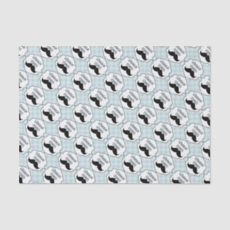 Papel De Seda Bigode pequeno do homem do chá de fraldas bonito