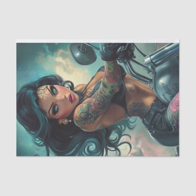 Papel De Seda Biker Babe12 3ª edição (Frente )