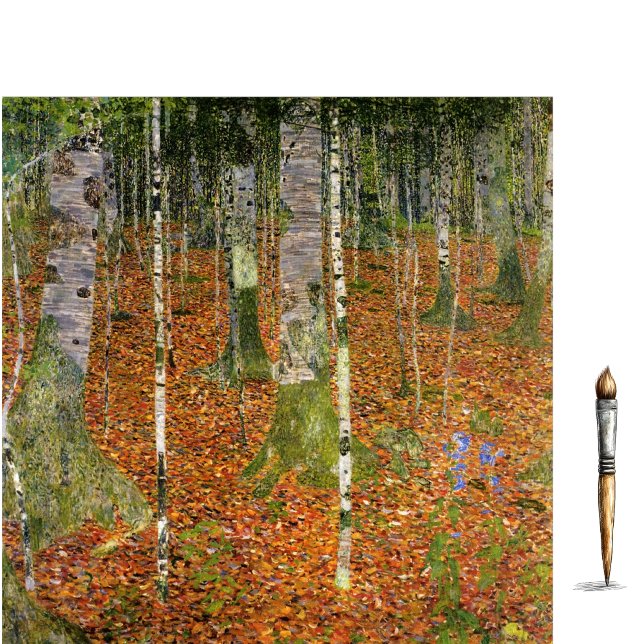 Papel De Seda Birch Forest por Gustav Klimt Tissue Paper (Criador carregado)