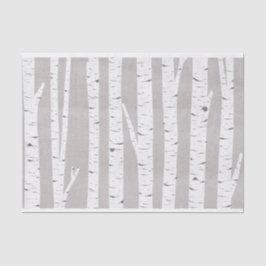 Papel De Seda Birch Tree Rustic Woodland