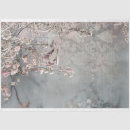 Papel De Seda Bird & Birdcage, Fantasia Floral Chique