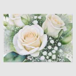 Papel De Seda Birthday Bliss White Rose
