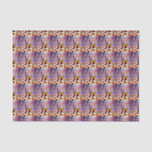 Papel De Seda Birthday Tiger (Frente )