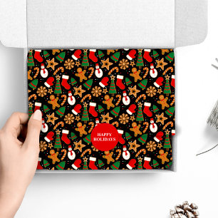 Papel De Seda Biscoito de Natal Bright Gingercake Cookie