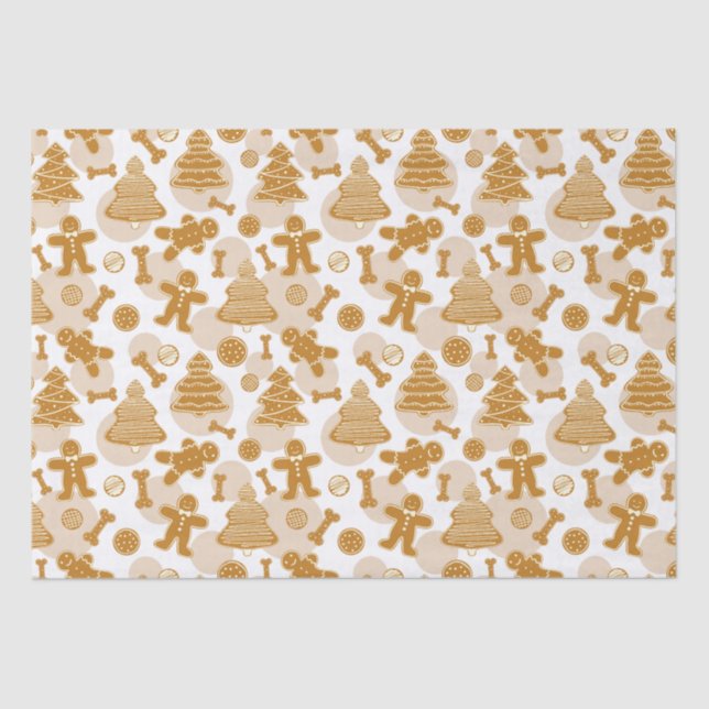 Papel De Seda Biscoitos com ossos de cão (Frente )