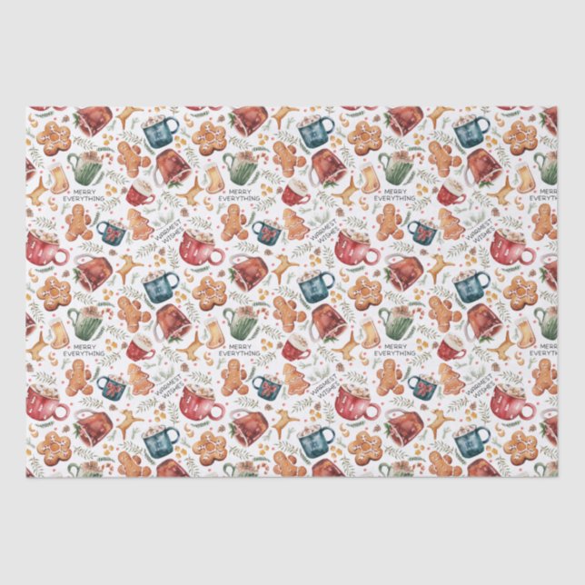 Papel De Seda Biscoitos de chocolate quente (Frente )