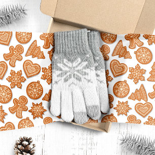 Papel De Seda Biscoitos de Homem de Gengibre Natal Adorável