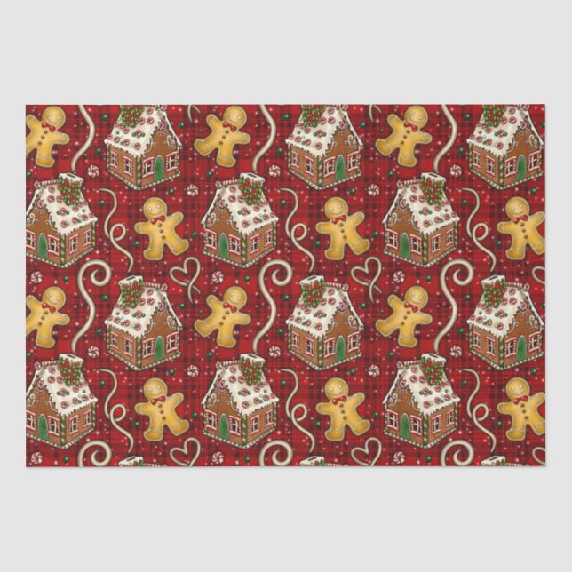 Papel De Seda Biscoitos de Natal (Frente )